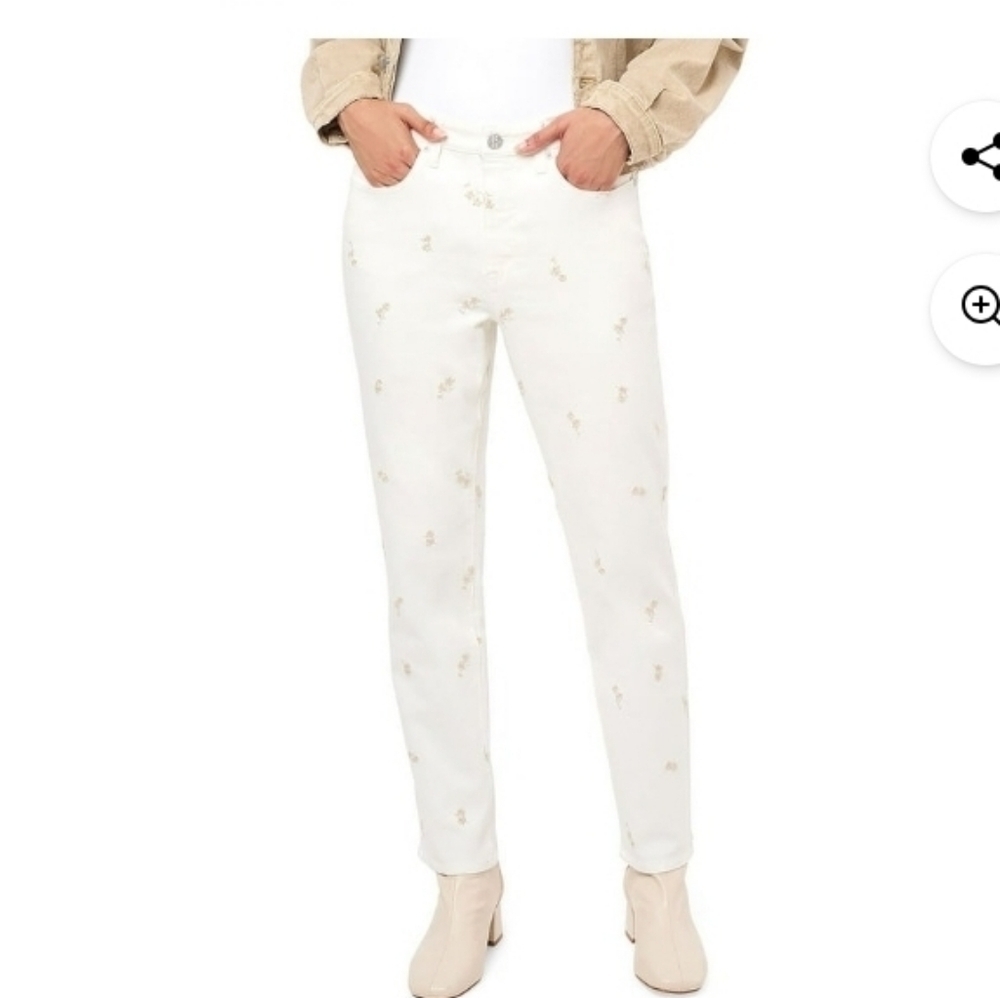 Seven7 90's Straight High Rise Fitted Through Hips Straight Leg Jeans Women's